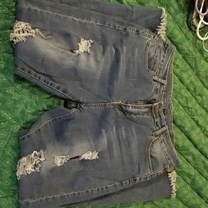 SHEIN distressed jeans